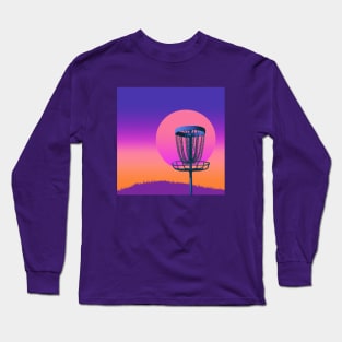 Disc Golf Against Florida Sunset Long Sleeve T-Shirt